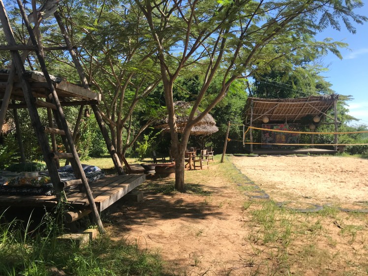 Hostel beach common area