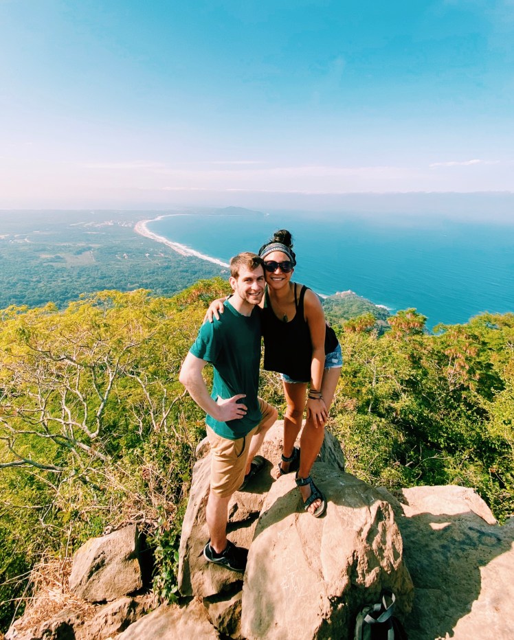 Couple top of mountain 