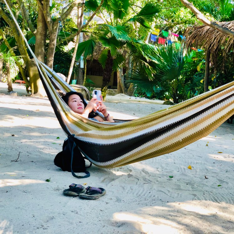 Chilling in hammock