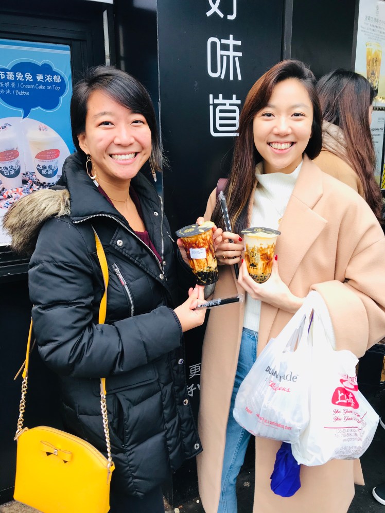 Girls with bubble tea