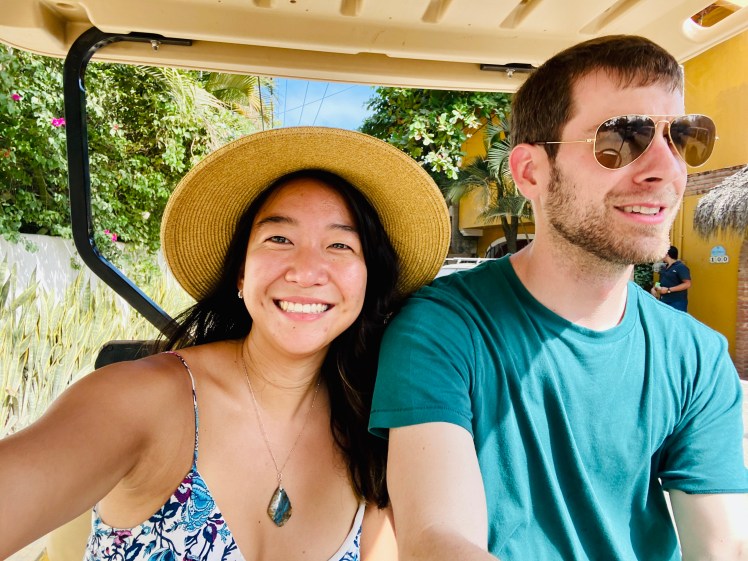 Golf cart driving