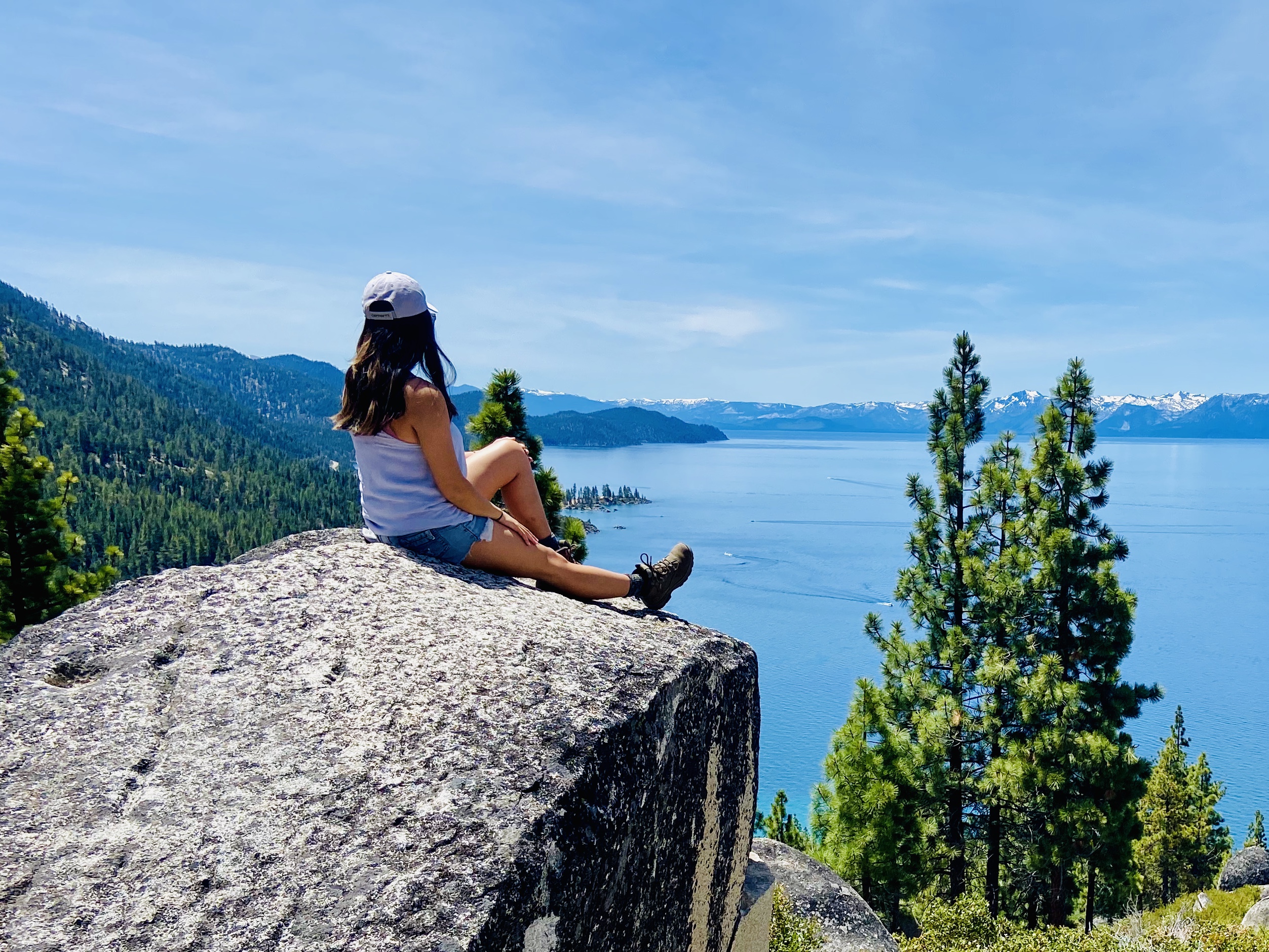 views looking out top of hike