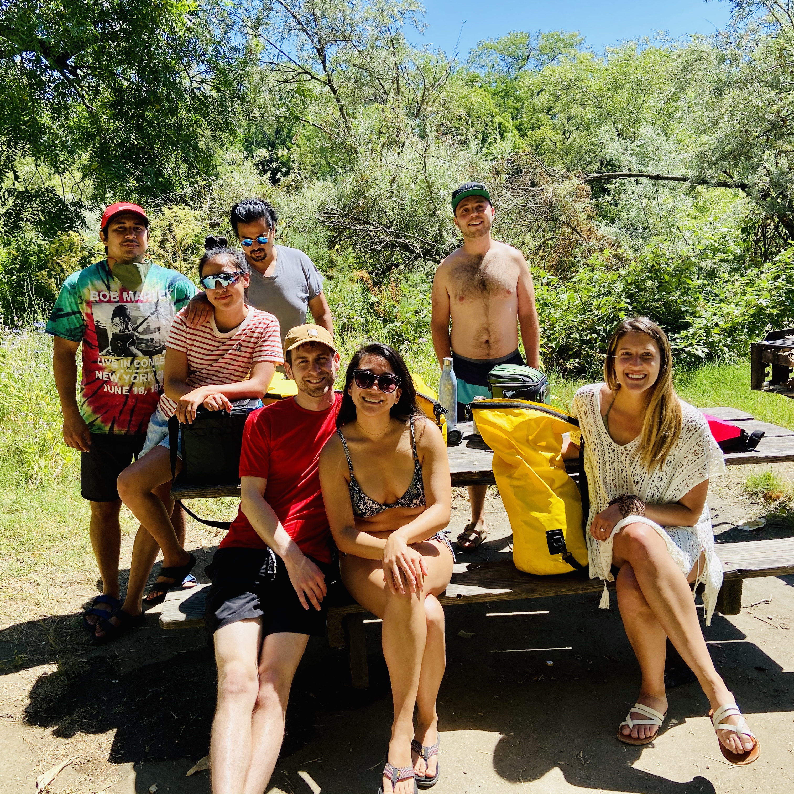 Friends at picnic at Russian RIver