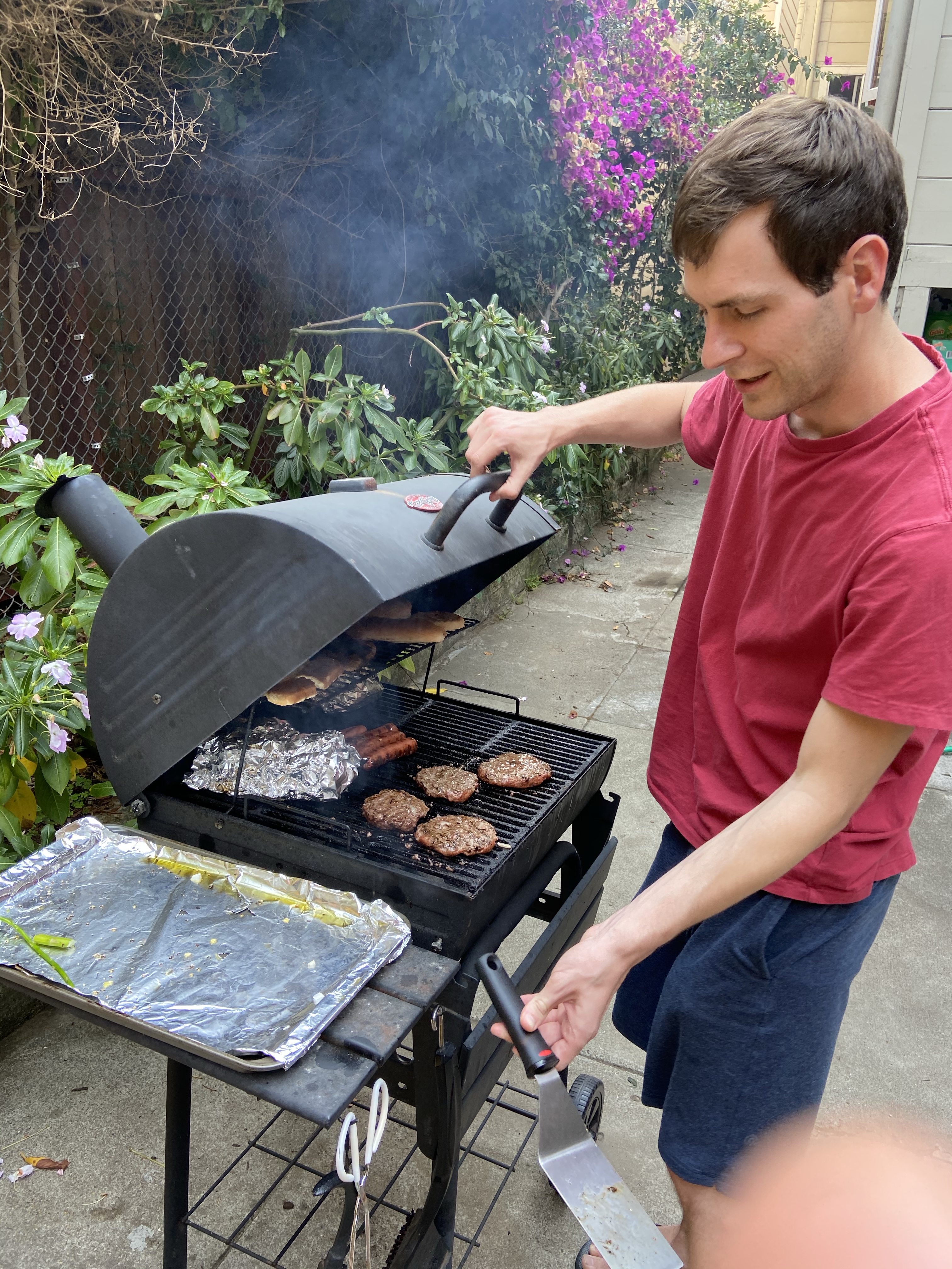 grilling at home
