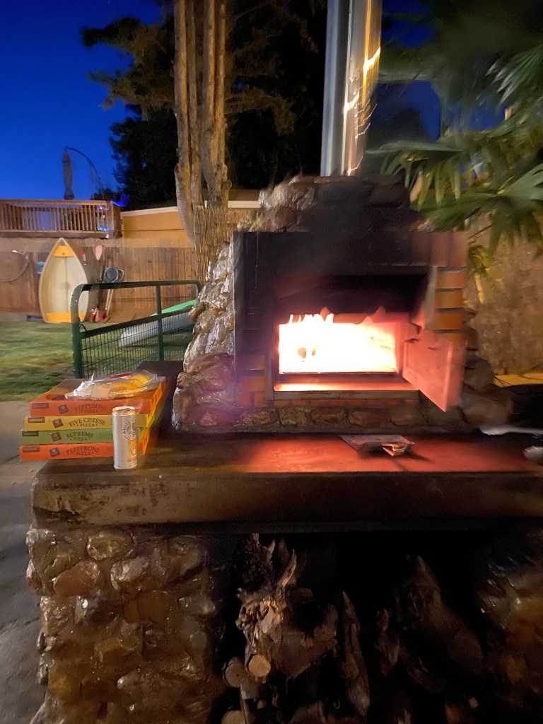 Wood fire pizza