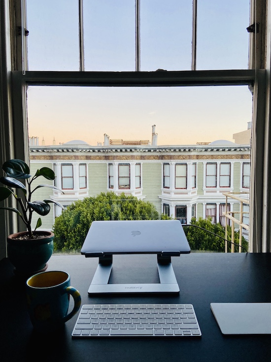 Sunrise views in Haight apartment SF