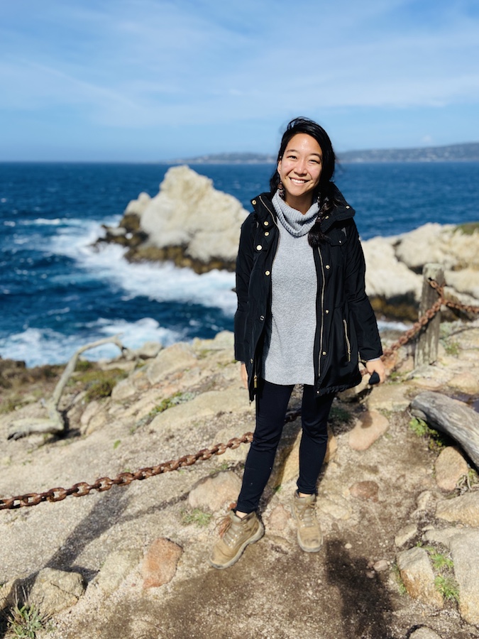 Winter hiking on California coast
