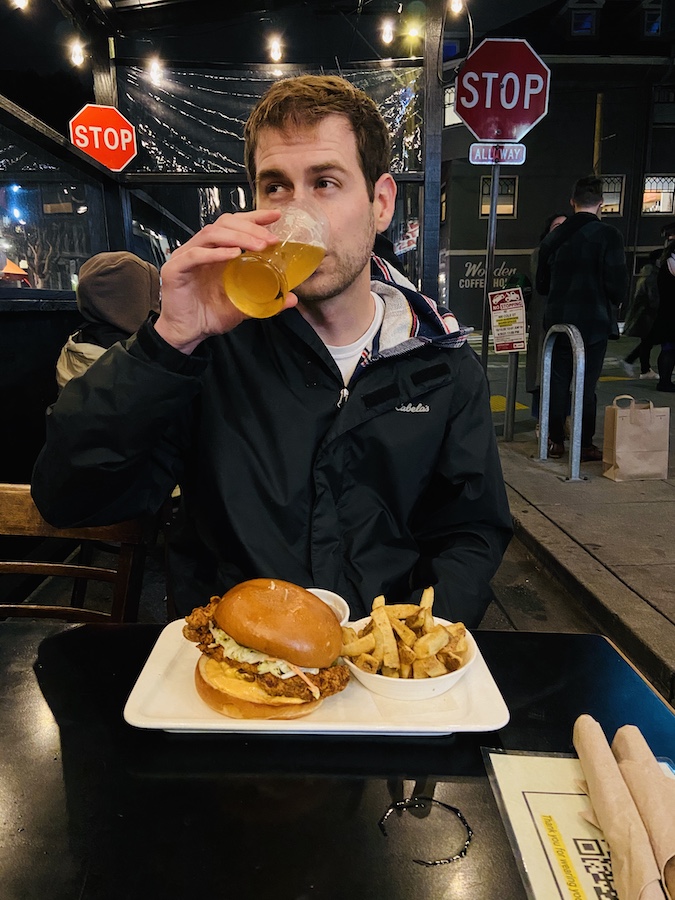 Outdoor dinner in cole valley sf
