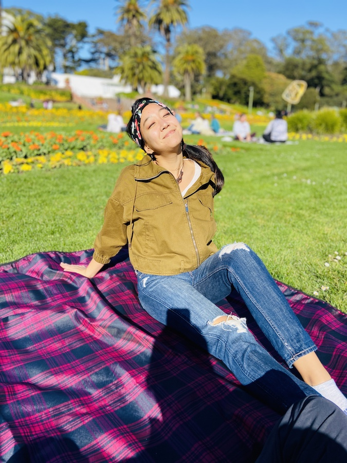 Sun bathing conservatory of flowers SF