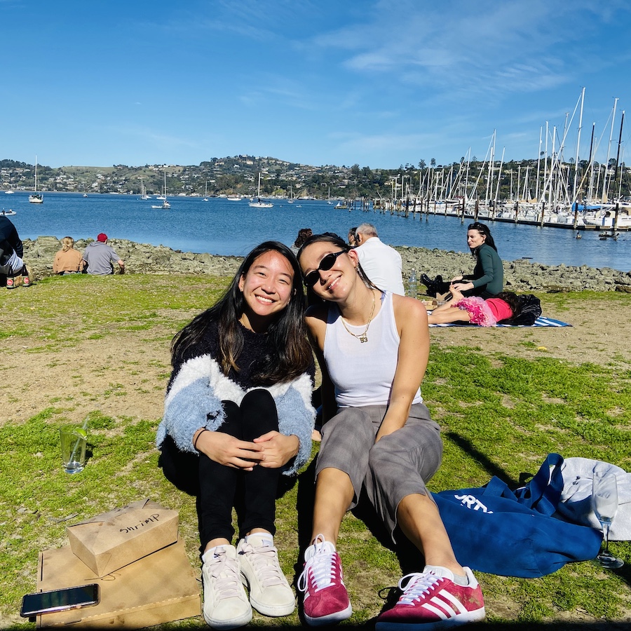 Picnic on Sausalito beach
