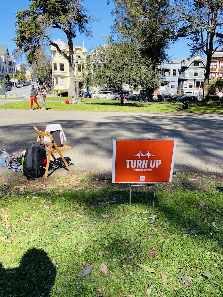 Hip hop class at Panhandle park in SF