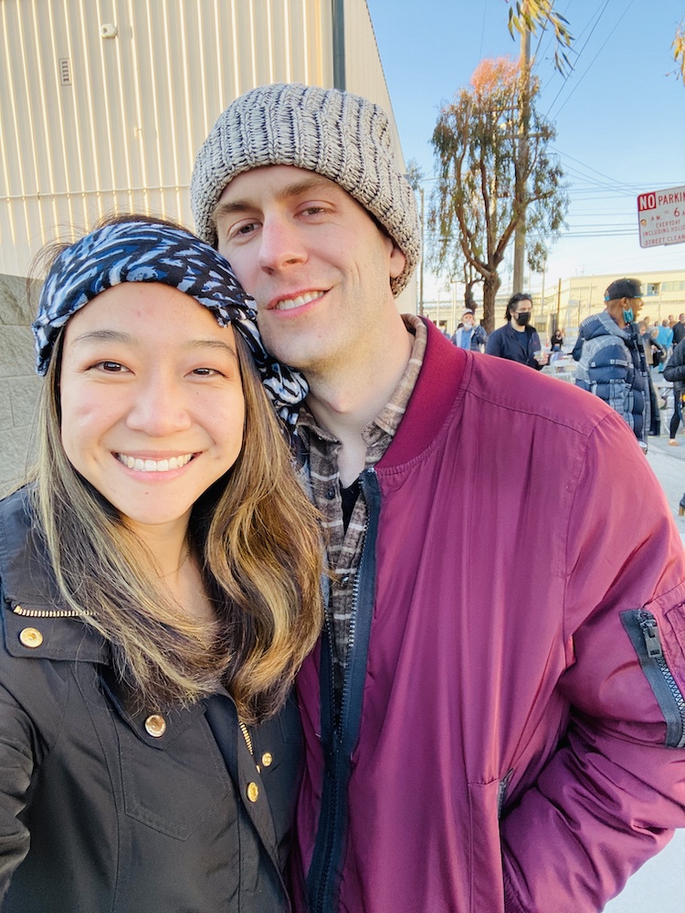 Couple partying at the Midway