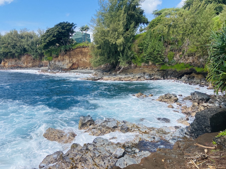 Blue water on Hamakua Coast