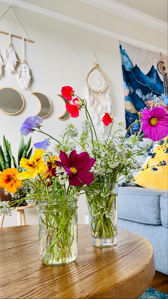 Fresh cut flowers from SF garden 