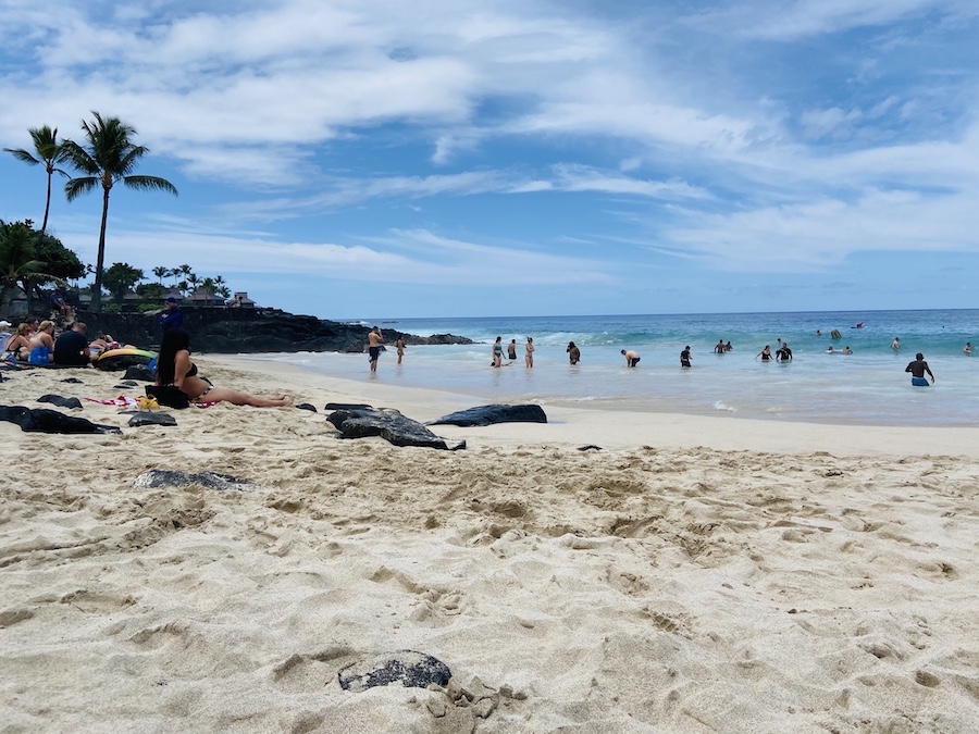 Magic Sands beach in day time 