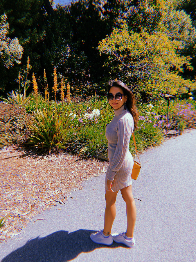 Walking through botanical garden SF