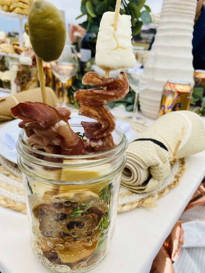 Charcuterie mason jar