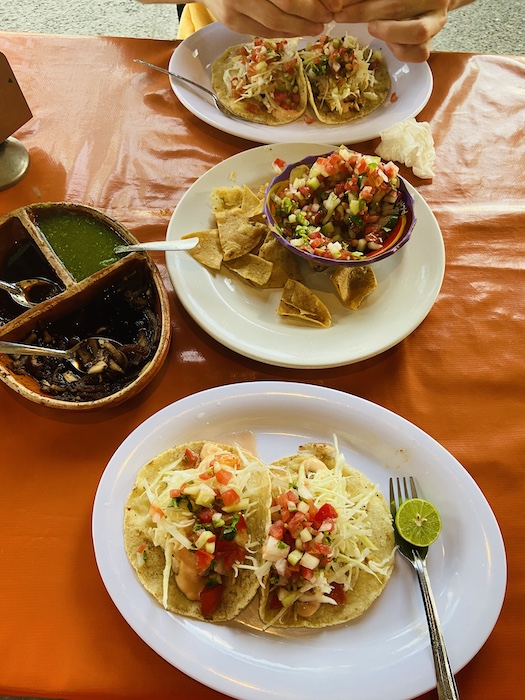 Tacos in local restaurant in Sayulita