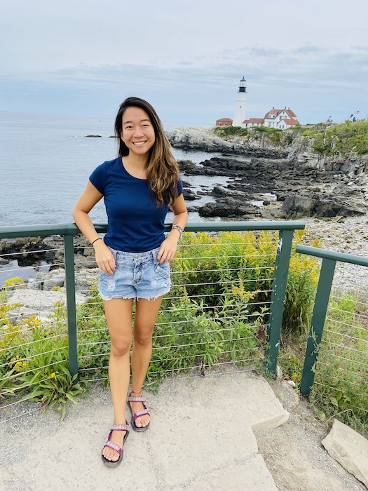 In front of the Portland Head Light