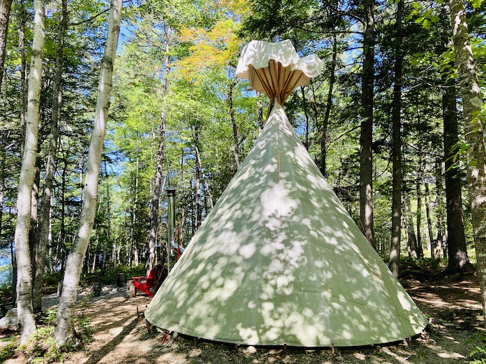 Tipi campsite