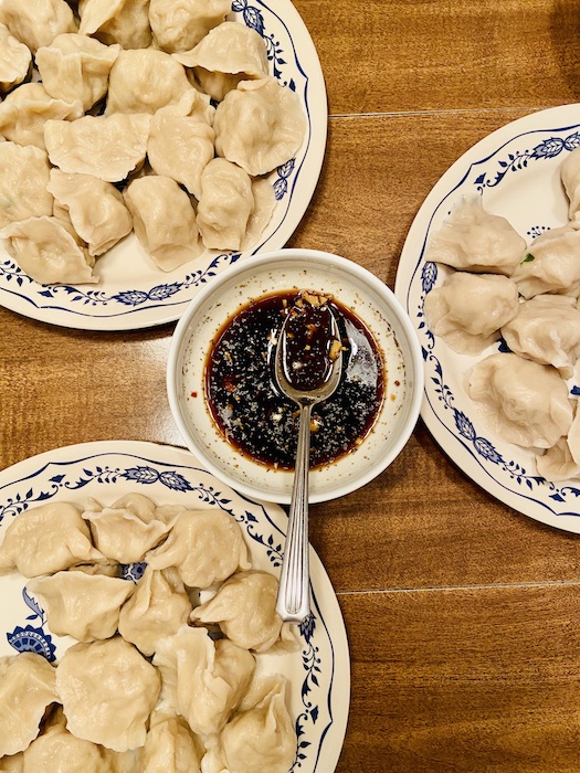 Homemade dumplings 