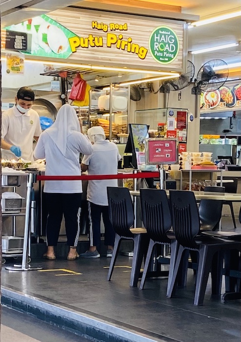 Putu piring at Haig Road