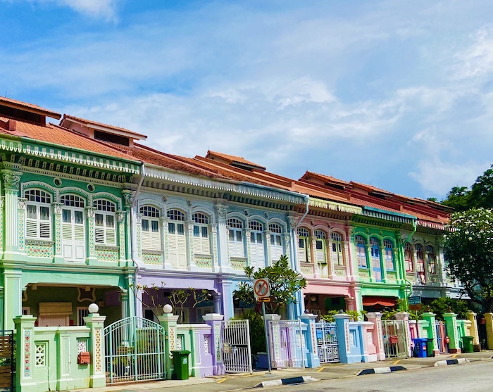 Colorful houses in Katong Joo Chiat