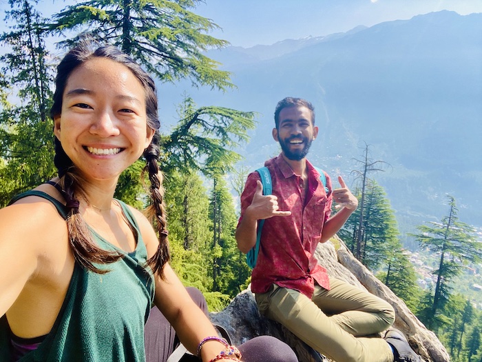 hiking in Manali, India