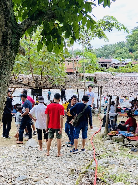 Indonesians singing karaoke