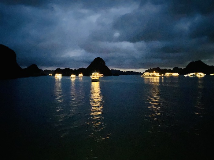 Halong Bay at night